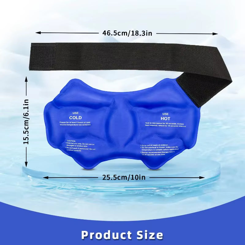 Therapy Reusable Gel Cold Pack Ankle Brace Ice Pack Wrap for Injuires Hot Cold Ankle Support for Pain Relief Sprains